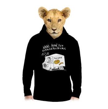 Chlapecká mikina Bastard Tvrdej chleba dětská mikina klokanka Black