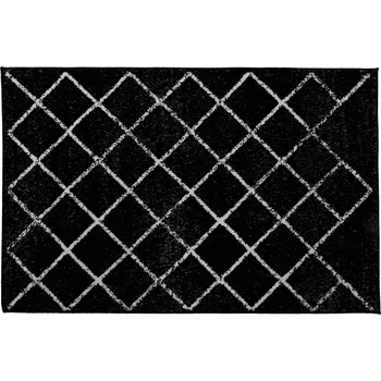 Koberec Koberec, černá/vzor, 100x150 cm, MATES TYP 1