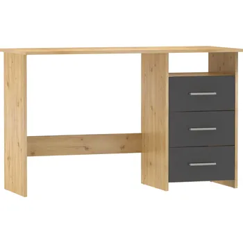 Psací stůl PC stůl, dub artisan/grafit, LARISTOTE NEW