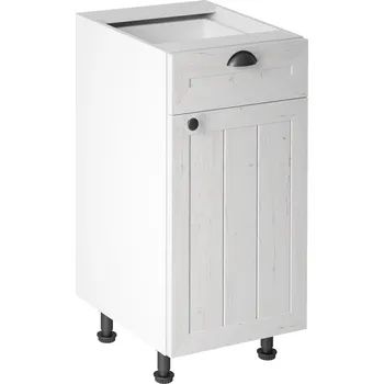 Kuchyňská skříňka Spodní skříňka se šuplíkem D40S1, bílá / sosna andersen, pravá, PROVANCE