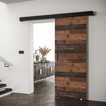 Kuchyňská linka Posuvné dveře, old style/černá/černá, SALDOR 90 1