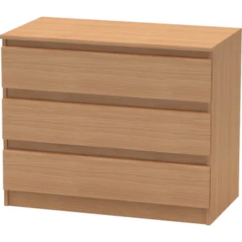 Komoda 3 šuplíková komoda, buk, HANY 2 NEW 003
