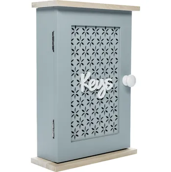 Skříňka na klíč Vintage skříňka na klíče, šedá / přírodní, DODOMA