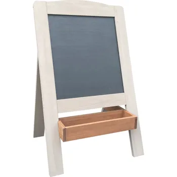 Dřevěná hračka Dětská tabule, dřevo, šedá/hnědá/černá, FINEA