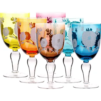 Sklenice Sklenice na víno, set 6 ks, 500 ml, mix barev, GAIRA TYP 1