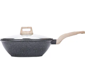 Pánev WOK panvica s pokrievkou, priemer 30 cm, KAROTE