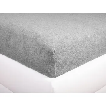 Prostěradlo Aaryans Froté prostěradlo světle šedé Rozměry prostěradla: 90x200 cm