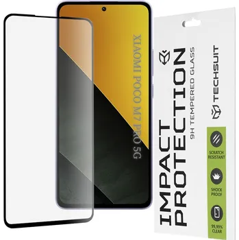 Ochranné sklo Techsuit 111D pro Xiaomi Poco M7 Pro 5G černé