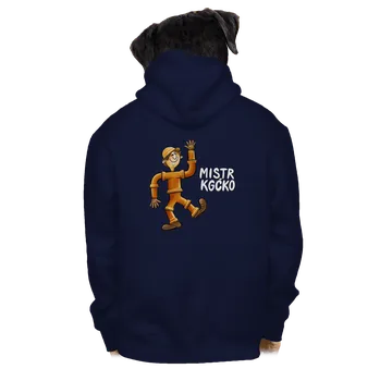 Pánská mikina Bastard Mistr Kgčko pánská mikina na zip Navy