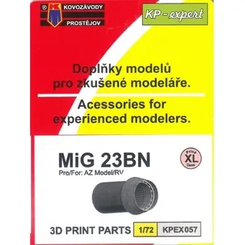 Plastikový model Kovozávody 1/72 MiG-23BN exhaust nozzle (3D Printed)