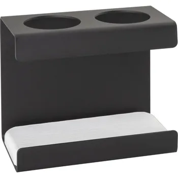 Držák na ručník Stojan na elektrické zubní kartáčky, černý AWD02092017