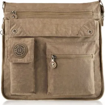 Kabelka BAG STREET béžová nylonová taška kabelka přes rameno
