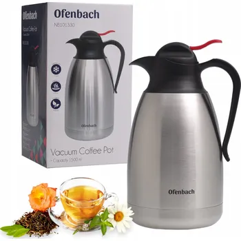 Termoska Termos na nápoje Ofenbach 1,5 l stříbrný