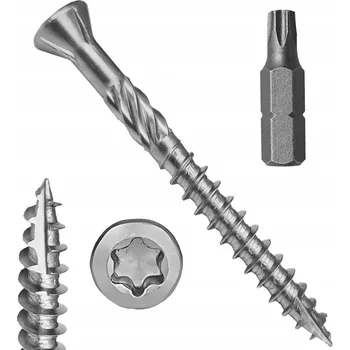 Vrták Šrouby do dřeva Inox 5 x 60 mm, 100 ks