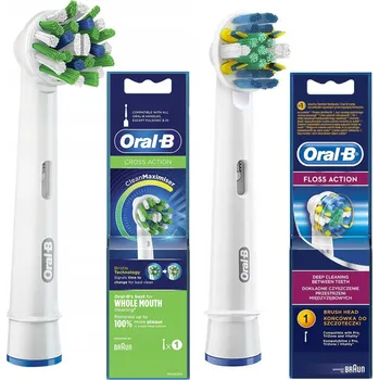 Elektrický zubní kartáček 2 HLAVICE FLOSS nitě ORAL-B CROSS Action