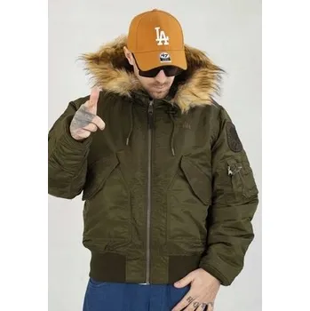 Pánská bunda Pitbull pánská bunda bomber s s kapucí Harvest, velikost XL