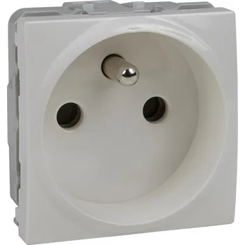 vypínač a zásuvka Schneider Electric MGU3.039.25 Unica - Zásuvka 230V/16A, 2P+PE clonky, šroubová, Marfil