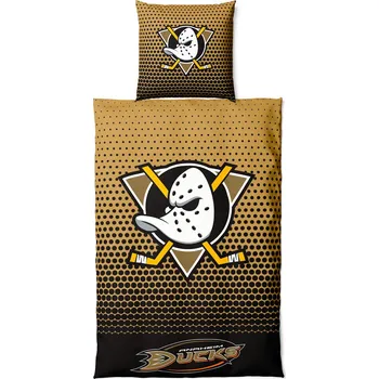 Povlečení Povlečení Fosho DOTS Anaheim Ducks 135x200 + 80x80cm