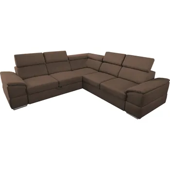 Sedací souprava Sedací souprava, hnědá látka, SEGORIA LUX 2+2