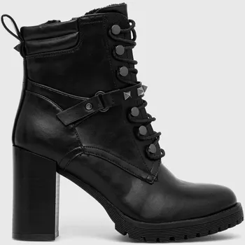 Dámské kozačky Nízké kozačky Medicine černá barva, na podpatku, lehce zateplené RW23.OBD402 99X, EUR 39