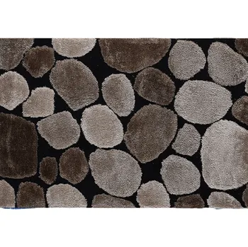 Koberec Koberec, hnědá / černá, 100x140, PEBBLE TYP 2