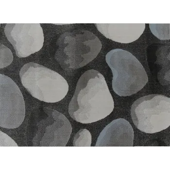 Koberec, šedá / vzor kameny, 160x235, MENGA