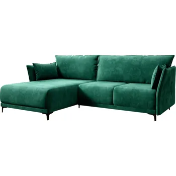 Sedací souprava Rozkládací sedací souprava, smaragdová, levá, SALVO ROH