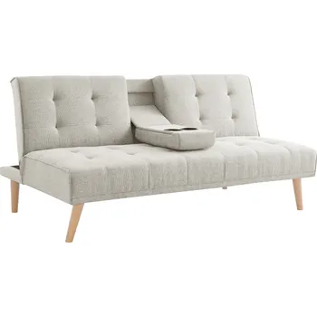 Pohovka Rozkládací pohovka, béžová/buk, BABET