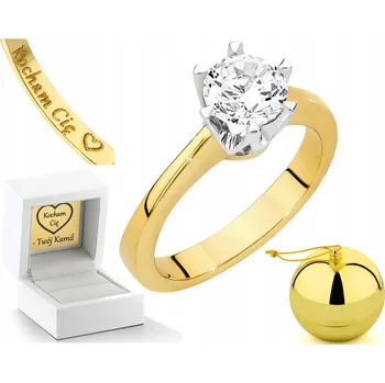 Prsten ZLATÝ PRSTÝNEK S DIAMANTEM 585 GRAVÍROVÁNÍ