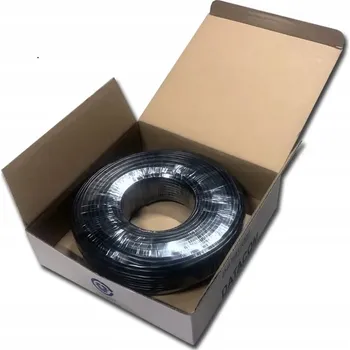 Síťový kabel DATACOM FTP Cat.5e, drát, 100 m, černá