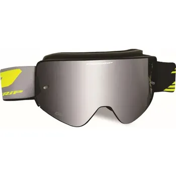 Motocyklové brýle Motokrosové brýle PROGRIP PG 3205 s magnetickým objektivem - stříbrný (motokrosové ochranné brýle se zrcadlovým objektivem)