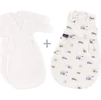 Spacák TRÄUMELAND Spací pytel Liebmich 3dílný set Little Farm Blau 68/74