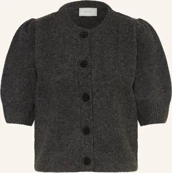 Dámský svetr Neo Noir Dámský Pletený Kardigan Trudy S 3/4 Rukávem, tmavě...