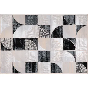 Koberec Koberec, černá/béžová, 100x150, SOLY TYP 3