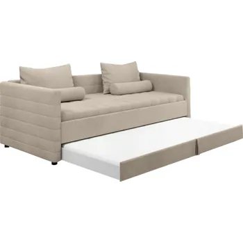 Pohovka Pohovka s přistýlkou, šedohnědá Taupe látka, LETIA