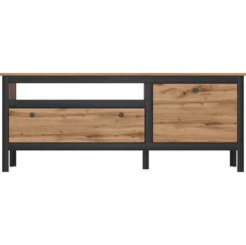 Televizní stolek TV stolek 1D1S/150, dub wotan/černá, LOFTA