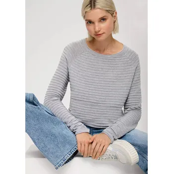 Dámské tričko s.Oliver dámský pulovr světle šedý Velikost: M