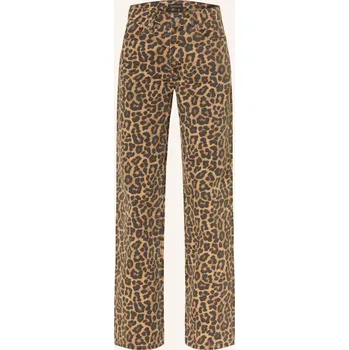Dámské džíny Anine Bing Dámské Džíny S Širokými Nohavicemi Hugh, leopard...