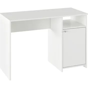 Psací stůl PC stůl, bílá, DEDE