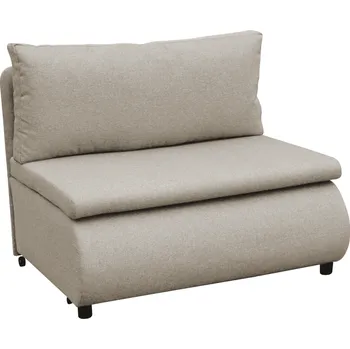 Křeslo Rozkládací křeslo s úložným prostorem, béžová, FLIK