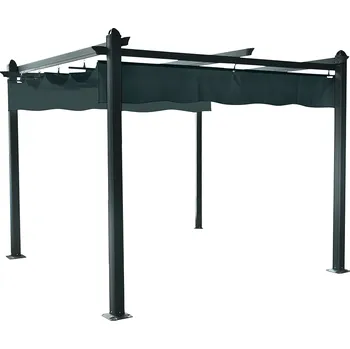 Pergola Pergola s posuvnou střechou, hliník, grafit PEPY LUX