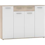 Skříňka na boty, dub sonoma/bílá, ALEXIS