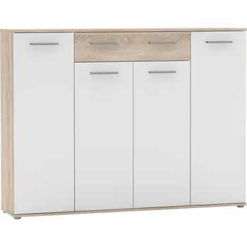 Botník Skříňka na boty, dub sonoma/bílá, ALEXIS