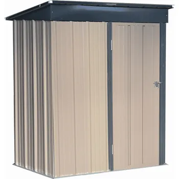 Zahradní domek Plechový zahradní domek na nářadí, hnědá/černá, 1,6x0,9 m, NELON