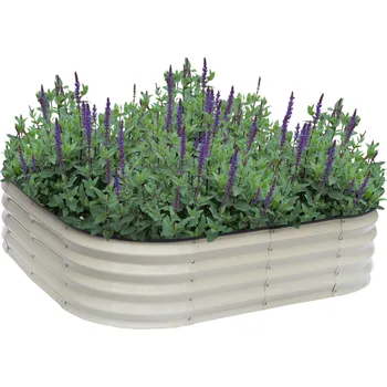 Kuchyňská linka Vyvýšený záhon, béžová, ocel, SADAN TYP 7