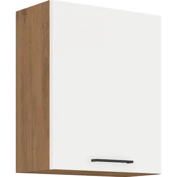 Kuchyňská linka Horní skříňka, dub lancelot / bílá extra vysoký lesk HG, VEGA 60 G-72 1F