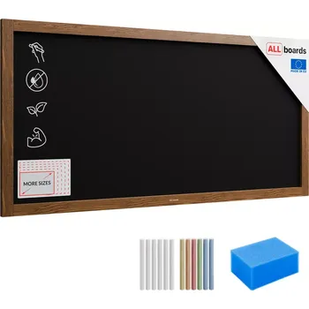 Allboards tabule černá křídová v dřevěném rámu 120x60 cm, TB126