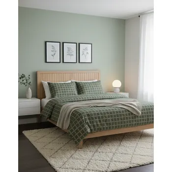 Povlečení Bavlněné povlečení Vánoční čtverce Velikost: 70x90, 140x200 cm