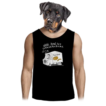 Pánské tílko Bastard Tvrdej chleba pánské tílko Black