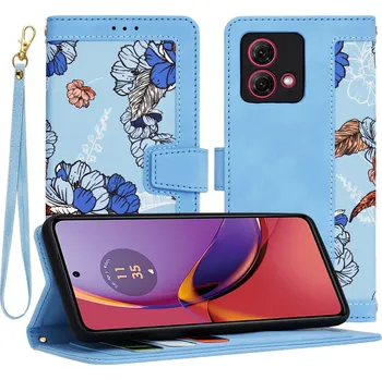 Pouzdro na mobilní telefon Techsuit FlipCraft Motorola Moto G84 sytá modrá